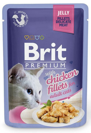 BRIT PREMIUM KOT sasz.85g żel CHICKEN FILLET