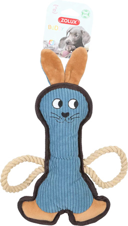 ZOLUX Zabawka dla psa wytrzymała Królik BUDDY niebieski 33 cm