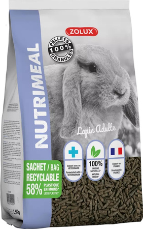 Zolux Pokarm mieszanka dla dorosłego królika Granulat NUTRIMEAL 3 2,5 kg