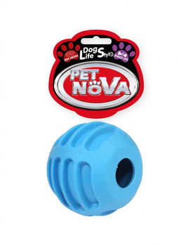 PET NOVA TPR FOODBALL BLUE 6cm       /10