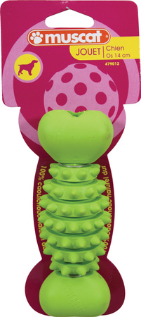 Zolux Zabawka dla psa kość kauczukowa twarda 14cm