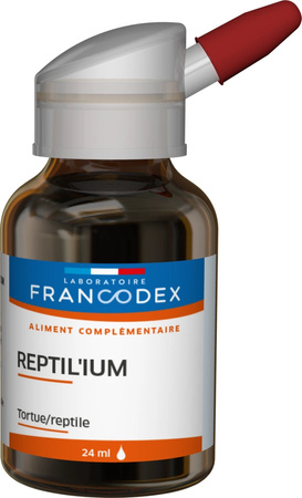 FRANCODEX Wapno dla żółwi i gadów, wzmacnia skorupę i szkielet 24 ml