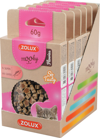 Zolux Przysmak dla kota z łososiem MOOKY FLOWIES 60 g