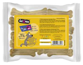 KOŚĆ PRASOWANA HM NATURALNA, 10 cm 25szt/op, 750 g/op