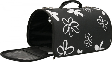 Zolux Torba transportowa dla psa i kota FLOWER średnia czarna