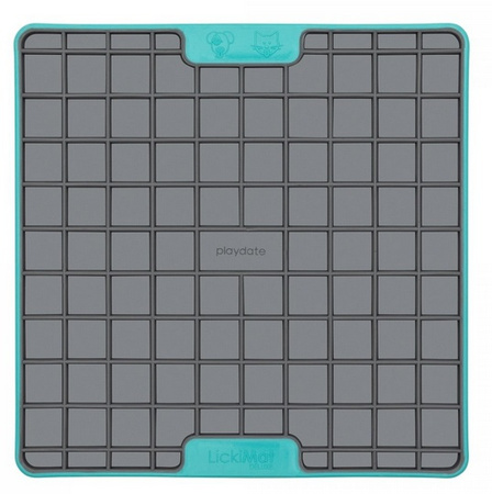 LickiMat Playdate Deluxe/Tuff Kwadrat twardy turkusowy