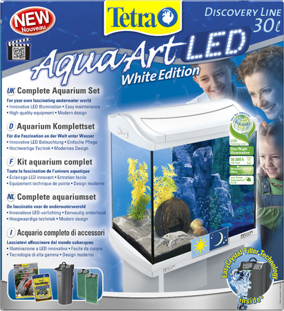*- Tetra AquaArt LED Crayfish 30 L kol. biały