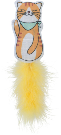 ZOLUX Zabawka dla kota z piórkami i kocimiętką kot bandana CHATOUILLE 13cm