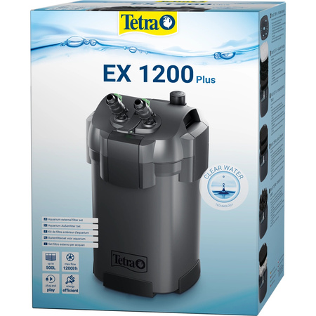 Tetra Filtr zewnętrzny EX 1200 Plus, akwarium 200-500L, wydajna filtracja
