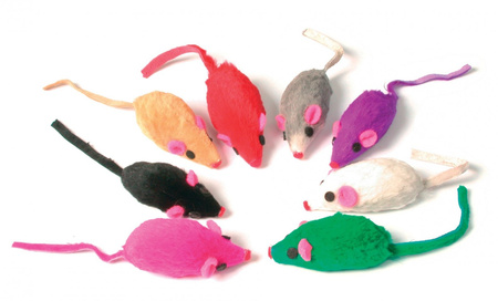 ZOLUX Zabawka dla kota zestaw 8 średnich myszek