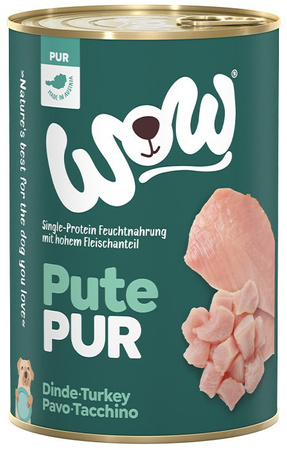 WOW Pute Pur czysty indyk dla psa 400g