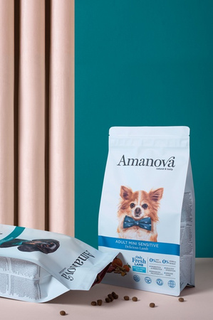 Amanova Dog Adult Mini Sensitive Delicious Lamb - jagnięcina 800g