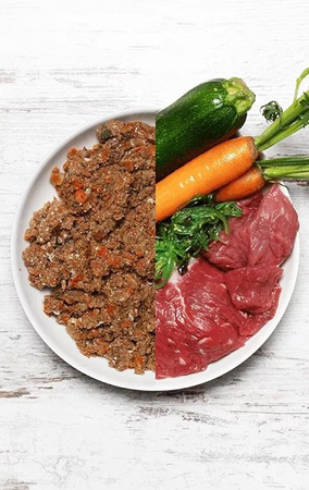 DOG'S LOVE Junior Rind - wołowina z marchewką i szałwią dla szczeniąt (400g)