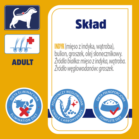 Karma mokra dla psa VET RESPONSE VETERINARY DIET HYPOALLERGENIC indyk puszka 400 g