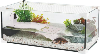 ZOLUX Aquaterrarium dla żółwi wodnych KARAPAS AQUA PRO 50x25x20 cm białe