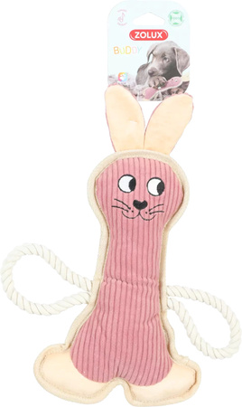 ZOLUX Zabawka dla psa wytrzymała Królik BUDDY różowy 33 cm