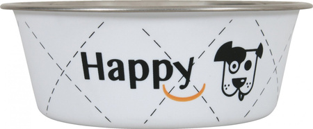 ZOLUX Miska dla psa ze stali nierdzewnej Inox HAPPY 0,4 kol. biały