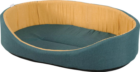 Zolux Legowisko okrągłe dla psa ONE SPRINGBOK 70 cm zielony/żółty