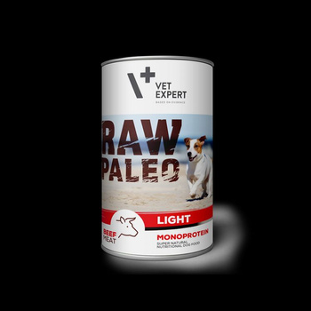 RAW PALEO niskokaloryczna karma wilgotna - wołowina 400g