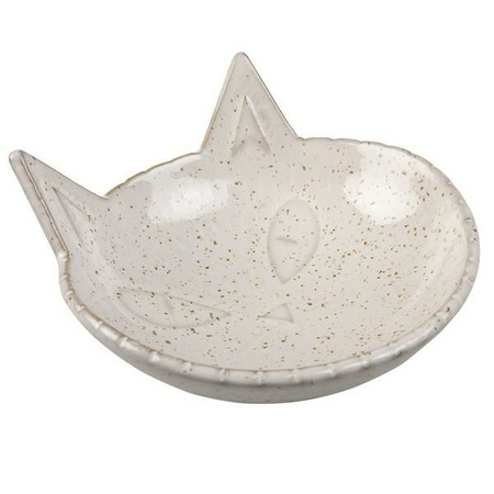 DUVO+ MISKA CERAMICZNA DLA KOTA 175ml  BIAŁA 14x14x6.5cm   13369
