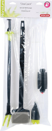 ZOLUX Zestaw czyszczący do akwarium Clean' Pack odmulacz,skrobak,szczypce