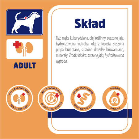 Karma sucha dla psa VET RESPONSE VETERINARY DIET RENAL 1,6 kg