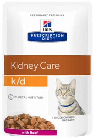 Hill's Prescription Diet k/d Feline Wołowina saszetka 85g