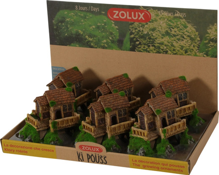 Zolux Ozdoba do akwarium chata KIPOUSS S z nasionami 13,7x8x10,8 cm