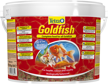 TETRA Goldfish 10 L wiadro pokarm płatki dla złotych rybek / zimnolubnych