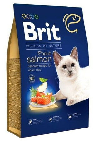 BRIT PREMIUM BY NATURE KOT 8kg SALMON ADULT