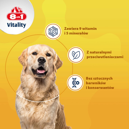 8in1 Vitality Multiwitaminy dla dorosłych psów 70tb