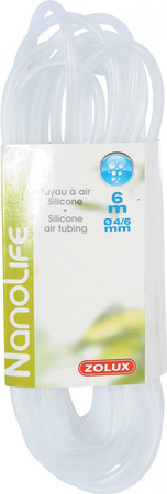 ZOLUX Silikonowy wąż do akwarium do napowietrzaczy, filtra, pomp 6m 4/6mm