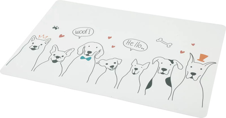 ZOLUX Podkładka pod miski dla psa czysta podłoga wzór psy L 60x40 cm