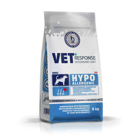 Karma sucha dla psa VET RESPONSE VETERINARY DIET HYPPOALERGENIC 8 kg