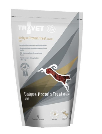 TROVET PIES 125g UDT kaczka UNIQUE PROTEIN TREAT DUCK przekąska /6