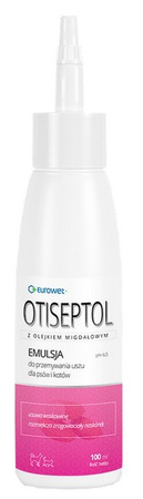Otiseptol - płyn do przemywania uszu psa i kota 100ml