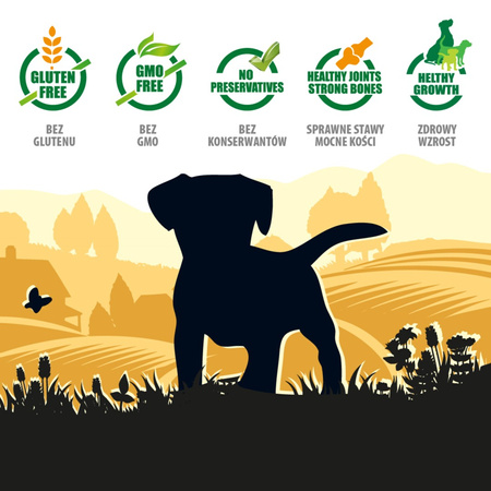 Karma mokra dla psa PUPIL Premium JUNIOR bogata w kurczaka z wołowiną 415 g