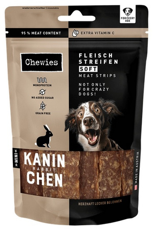 Chewies Meat Strips Soft Mini Królik 70g