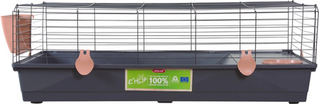 ZOLUX Klatka dla królika miniaturowego i kawii domowej EHOP 120 cm, różowa