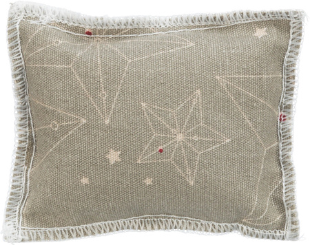 Xmas Poduszka, zabawka, dla kota, beżowa, bawełna, 7x9 cm, z walerianą