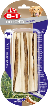 8in1 Przysmak dla psa pałeczki o smaku wołowiny Delights 3 szt.