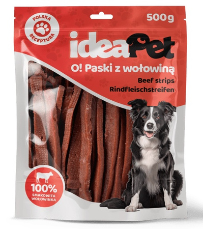 IdeaPet Paski z wołowiną 500g