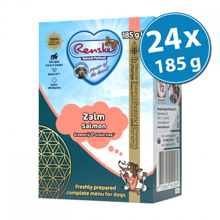 Renske Fresh salmon - świeży łosoś bez zbóż dla psów 185g