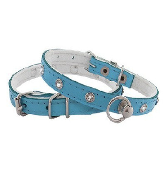 CHABA OBROŻA SKÓRA Z CYRKONIĄ 10x30 BŁĘK