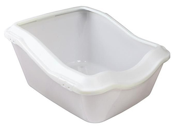 TX-40371 KUWETA DLA KOTA Z RAMKĄ BIAŁA 45x21x54cm