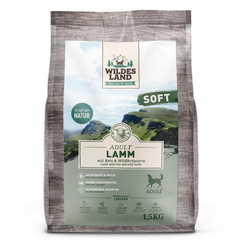 WILDES LAND DOG Soft Lamm - jagnięcina - półwilgotna karma dla psa (1,5kg)