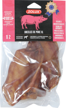 Zolux Przysmak naturalny dla psa Ucho wieprzowe XL 2 szt. 160 g