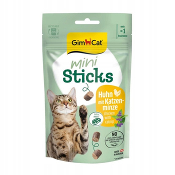GIMCAT STICKS MINI KURCZAK I KOCIMIĘTKA   50g   /12