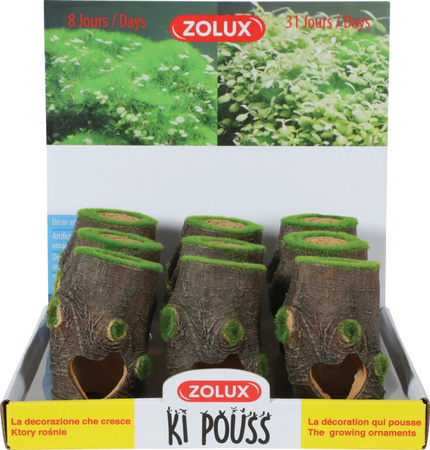 Zolux Ozdoba do akwarium pień KIPOUSS S z nasionami 6,6x5,6x10 cm