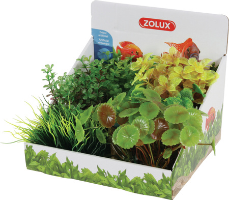 ZOLUX Ozdoba do akwarium zestaw roślin S 6 szt. - zestaw B